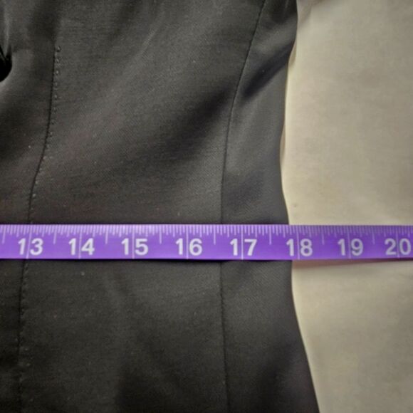 Alexander McQueen 2007 Vintage Black Wool Blend Tuxedo Style Long Coat Dress - Picture 14 of 16